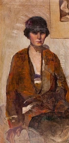 Self-portrait Oil Painting by Norah Neilson Gray