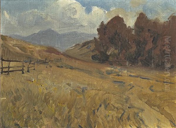 Autumn In The Hills Oil Painting by Percy Gray