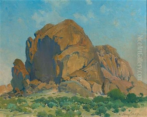 Arizona Rocks Oil Painting by Percy Gray