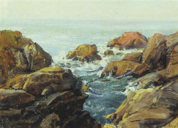 Purple Haze, Lands End, San Francisco Oil Painting by Percy Gray