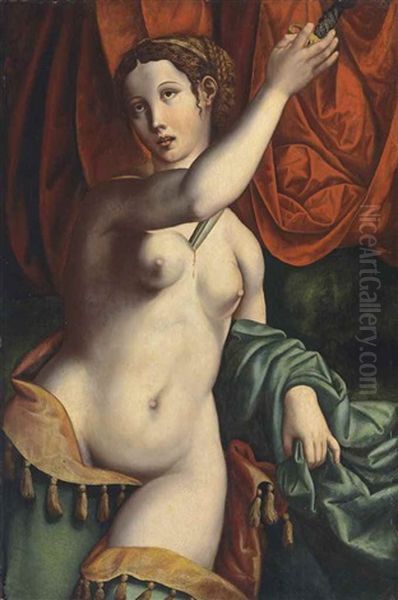 Lucretia Oil Painting by Leonardo Grazia