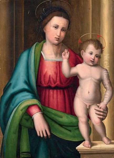 Madonna Col Bambino by Leonardo Grazia