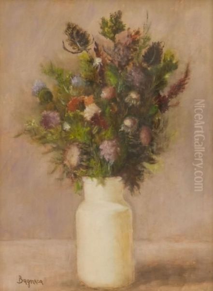 Vaso Di Fiori Oil Painting by Francesco Bagnara