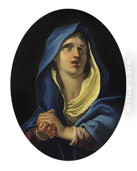 Vergine In Preghiera Oil Painting by Ercole Graziani the Elder