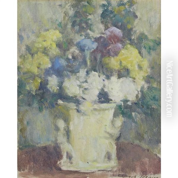 Flower Study Oil Painting by Edmund William Greacen