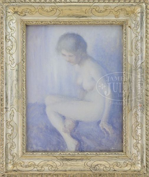 A Nude Oil Painting by Edmund William Greacen