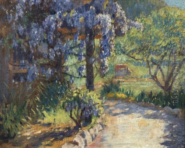 Path Through The Garden Oil Painting by Edmund William Greacen