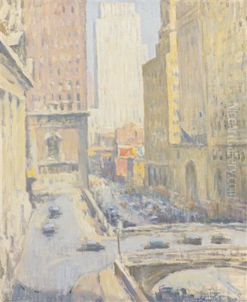 42nd Street & Park Avenue Oil Painting by Edmund William Greacen