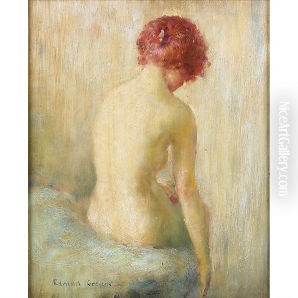 A Nude Female Oil Painting by Edmund William Greacen