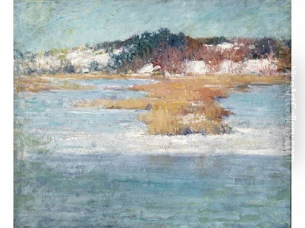 Winter Marshes, Old Lyme Oil Painting by Edmund William Greacen