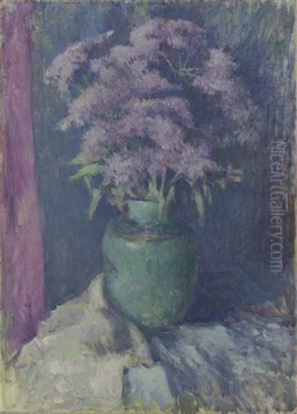 Joe Pye Weed Oil Painting by Edmund William Greacen