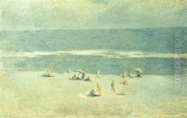 At The Beach, East Hampton, Long Island Oil Painting by Edmund William Greacen