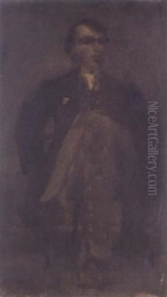 Portrait Of Oscar Wilde Oil Painting by Walter Greaves