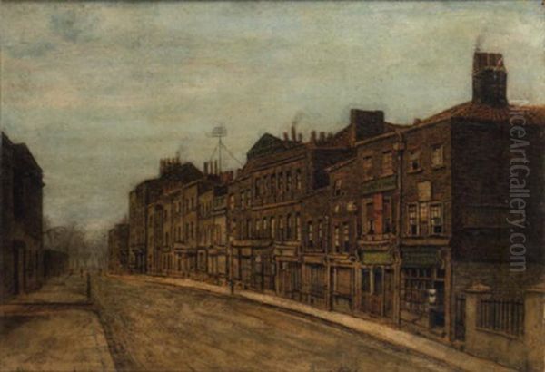 Queens Road, Chelsea Oil Painting by Walter Greaves