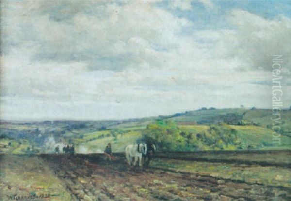 Spring Plowing Oil Painting by Walter Greaves