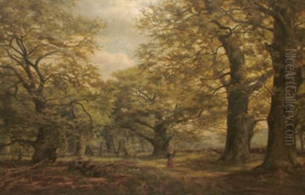 Faggott Gatherers In A Wood by William Greaves