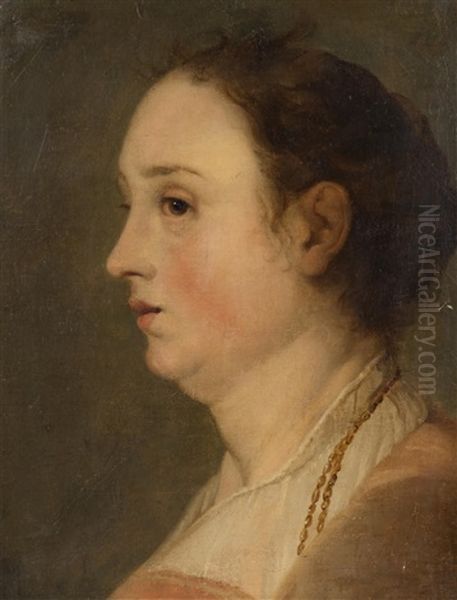 Portrait De Femme Oil Painting by Pieter Fransz de Grebber