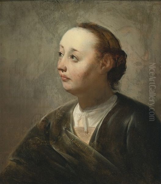 Bust-length Portrait Of A Woman In An Interior Oil Painting by Pieter Fransz de Grebber