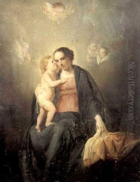 Vierge A L'enfant Oil Painting by Pieter Fransz de Grebber