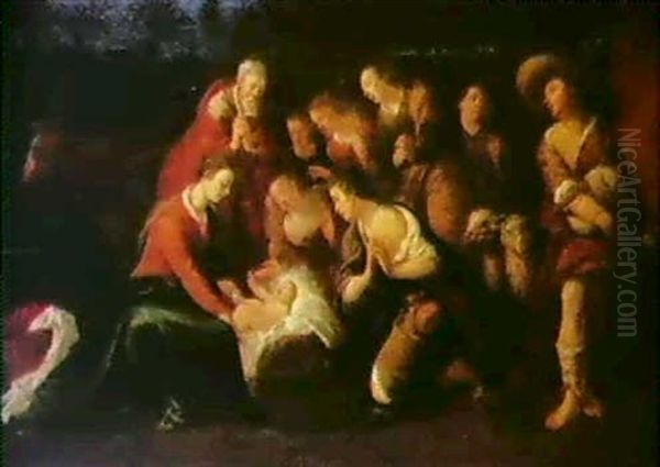 The Adoration Of The Shepherds Oil Painting by Pieter Fransz de Grebber