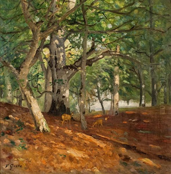 Darswald Oil Painting by Fritz Grebe