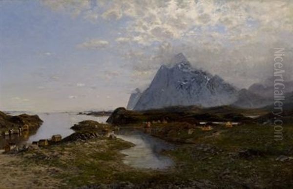 Weite Fjordlandschaft Oil Painting by Fritz Grebe