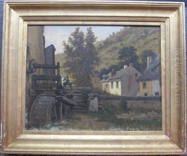 Le Moulin Du Village Oil Painting by Jean Baptiste de Greef