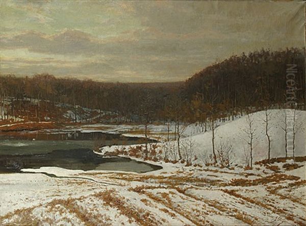 Effet De Neige Oil Painting by Jean Baptiste de Greef