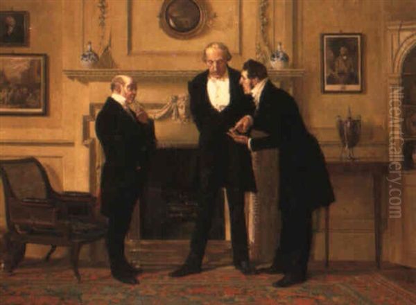 The Consultation Oil Painting by Charles Green