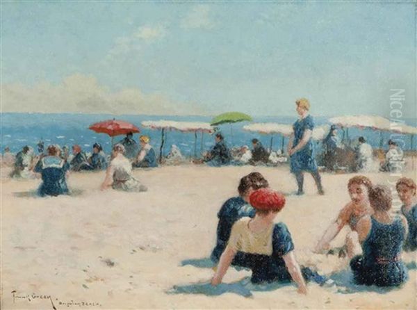 Brighton Beach Oil Painting by Frank Russell Green