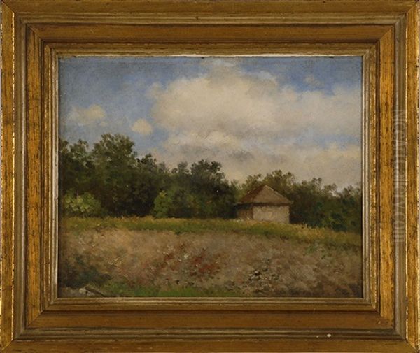 Landscape With Cottage Oil Painting by Frank Russell Green