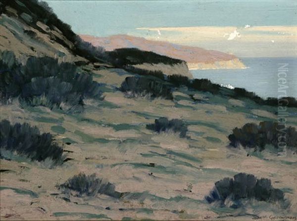 California Coastal View Oil Painting by Joseph David Greenbaum