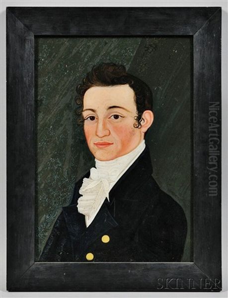 Portrait Of A.w. Thayer Of Boston Oil Painting by Benjamin Greenleaf