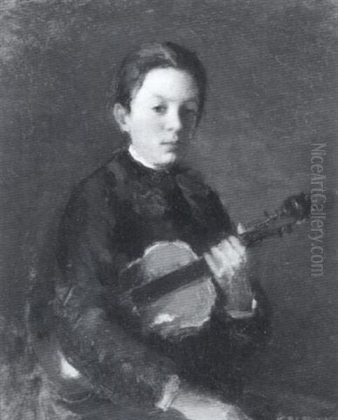 The Violinist Oil Painting by John Greenough