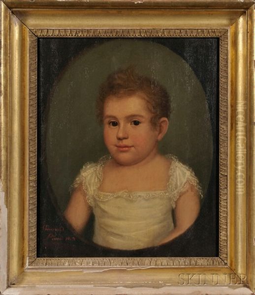 Portrait Of A Young Child by Ethan Allen Greenwood