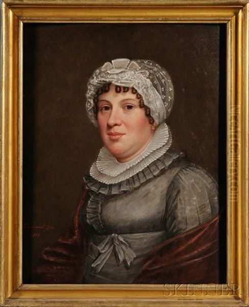 Portrait Of Zillah Chenery Abbott Oil Painting by Ethan Allen Greenwood