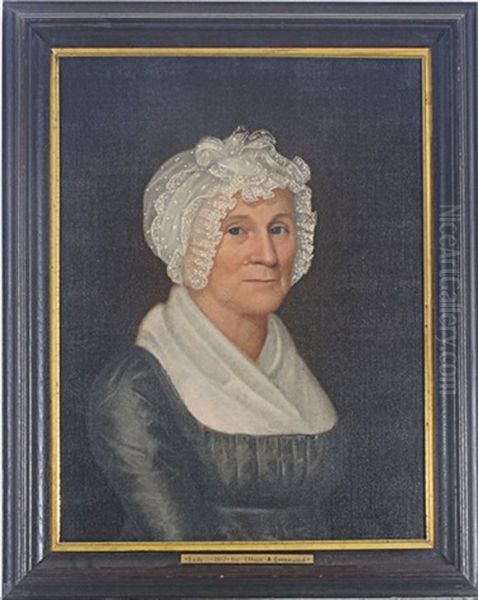 Portrait Of An Elderly Lady (+ A Companion Painting Of Her Husband; 2 Works) Oil Painting by Ethan Allen Greenwood