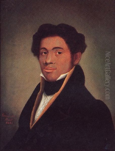 Portrait Of Charles Lee Jones, Son Of Absalom Jones Who Established The African Methodist Episcopal Church In Philadelphia Oil Painting by Ethan Allen Greenwood