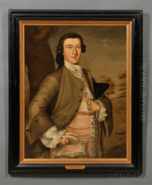 Portrait Of Thomas Child (1730-1787) Oil Painting by John Greenwood