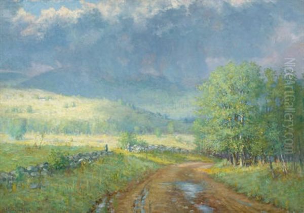 After The Rain Oil Painting by Joseph H. Greenwood