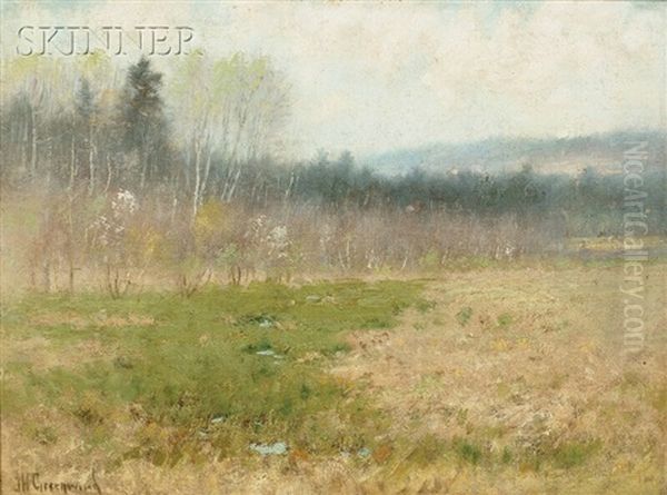 Spring Meadow Oil Painting by Joseph H. Greenwood