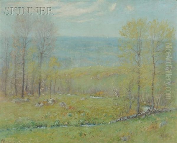 Morning Mist Oil Painting by Joseph H. Greenwood