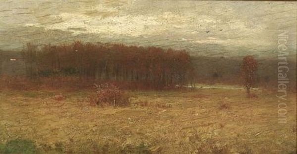 Autumn Woods Oil Painting by Joseph H. Greenwood