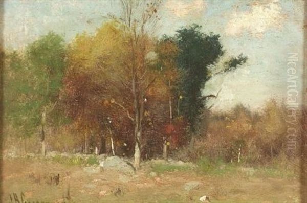 Autumn Colors Oil Painting by Joseph H. Greenwood