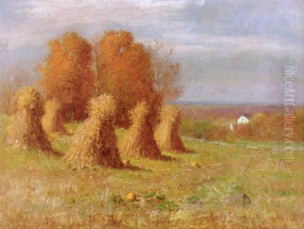 Connecticut Landscape Oil Painting by Joseph H. Greenwood