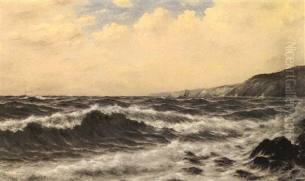 A View Of The Ocean Oil Painting by Parker (George Parker) Greenwood