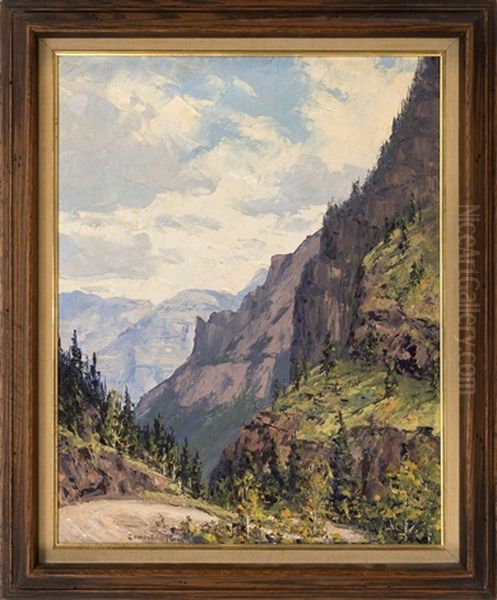 Mountain Landscape Oil Painting by James Emery Greer