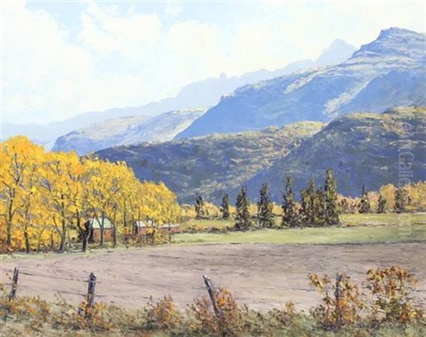 Uncompahgre Valley Oil Painting by James Emery Greer