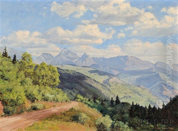 View Of The Mountains Oil Painting by James Emery Greer