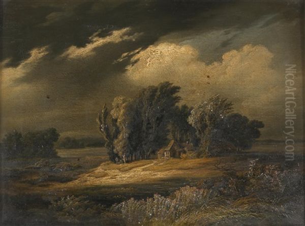 Aufziehendes Gewitter Oil Painting by Conrad Grefe